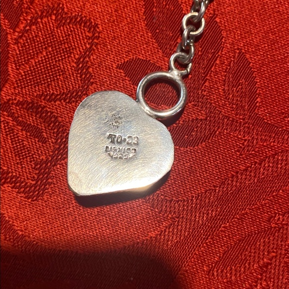 Silver Heart Pendant Necklace Taxco Silver- Mexico!! Beautiful! - Picture 7 of 11
